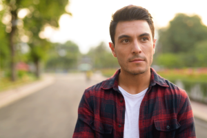 A man thinking about an outpatient program